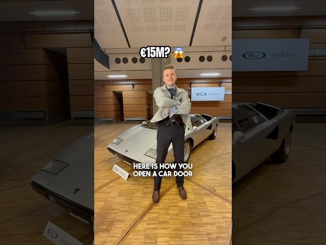 I open a €15M car door  #supercars #luxurycars #shorts #bugatti #koenigsegg