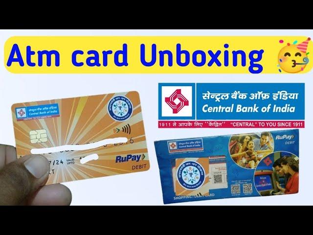 Central Bank of India New ATM card Unboxing  2024 l New Debit card Unboxing Central Bank of India