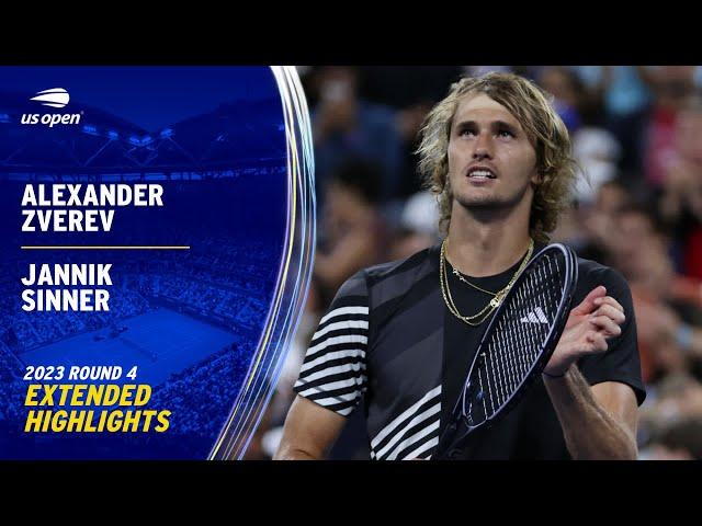 Alexander Zverev vs. Jannik Sinner Extended Highlights | 2023 US Open Round 4