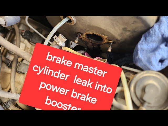 Brake master cylinder leak