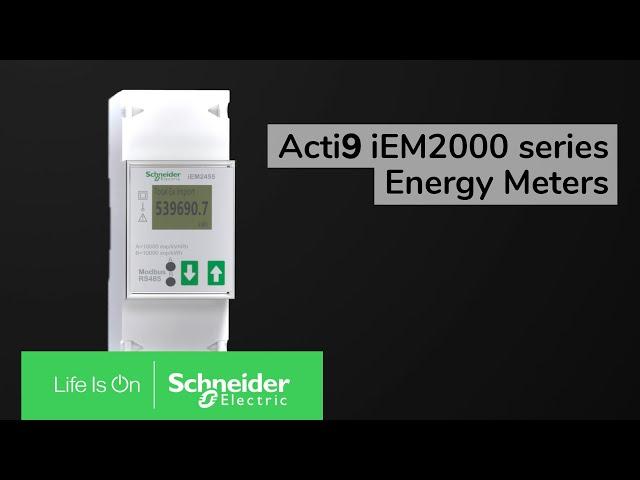 Acti9 iEM2000 energy meters | Schneider Electric