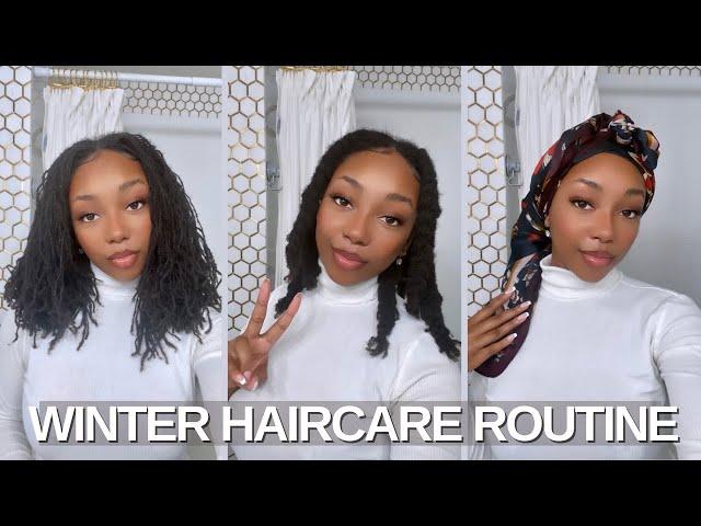 DIY MICROLOCS Winter Hair Care Routine | TyKara Ann