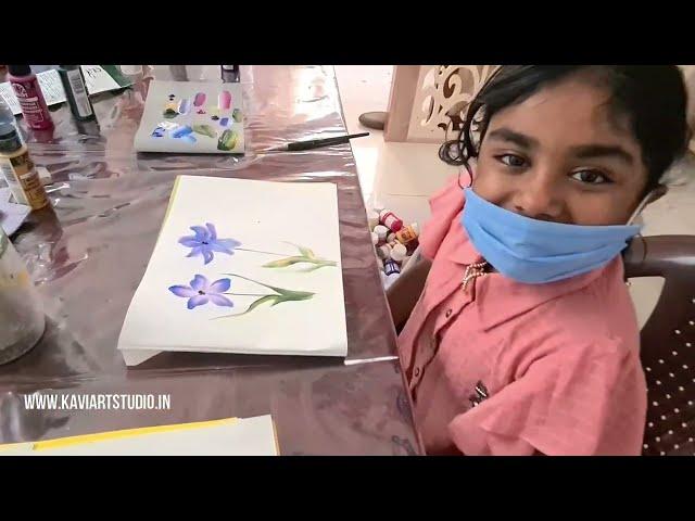 One Stroke Painting For Kids | Simple One Stroke Painting for Kids | One Stroke Painting Classes