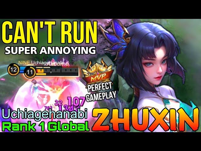 You Can't Escape Me! Zhuxin Perfect Gameplay - Top 1 Global Zhuxin by Uchiagehanabi - Mobile Legends