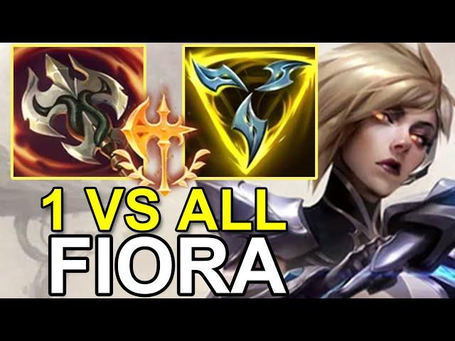 LOL Challenger CN Best Fiora - 1vs ALL Fiora Build BROKEN - 14Fiora Rank1 Fiora Gameplay