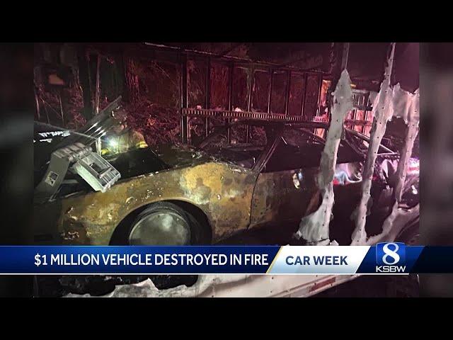 $1 million vehicle destroyed in fire leaving Monterey Car Week