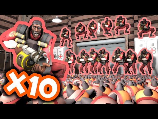 TF2 x10 IS HILARIOUS  (WE CRASHED THE SERVER)