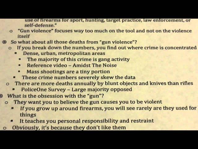 What is "Gun Violence"?