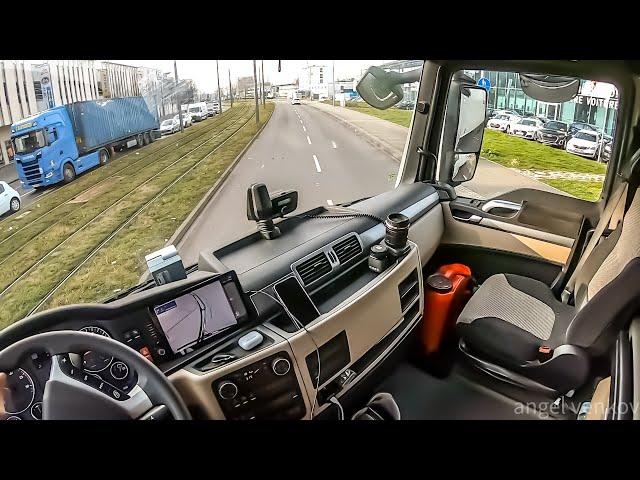 POV truck Driving MAN TGX 470 Kehl  Germany    to Strasburg  France