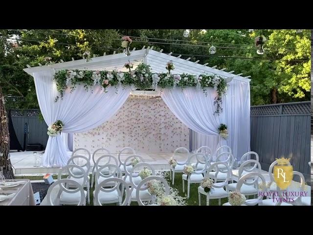 Intimate Backyard Wedding | Royal Luxury Events & Decor