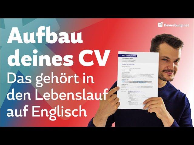 Curriculum Vitae schreiben - CV Aufbau, Muster + Formulierungen