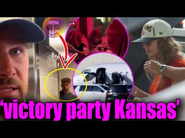 Travis & Taylor Celebrate 'Undefeated Chiefs' With Mahomes and Brittany in Kansas City