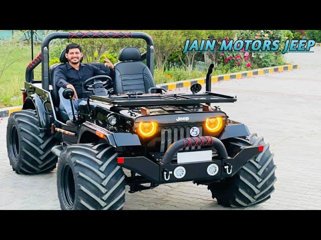 READY FOR HASAN ( KARNATAKA ) MODIFIED OPEN JEEP ...JAIN MOTORS @ 81990-61161