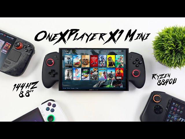 ONEXPLAYER X1 Mini First Look, An All New 144Hz 8.8" RYZEN 8840U Handheld