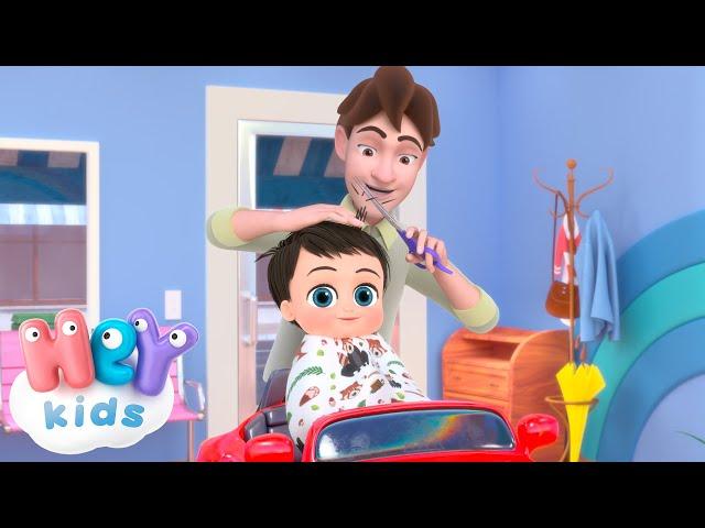 Haircut song ️ Hair cutting cartoon | Fun Song for Kids | HeyKids Nursery Rhymes