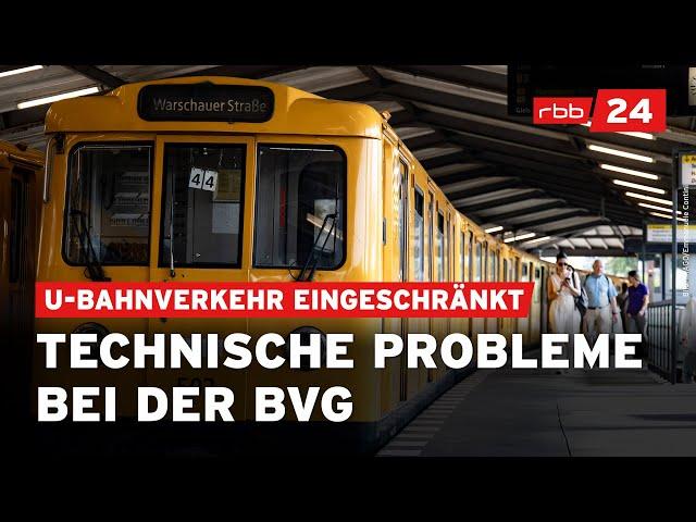 Einschränkungen des U-Bahnverkehrs