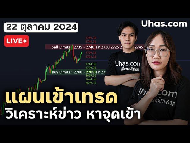 Live วางแผนเทรดทอง 22 ตุลาคม 2024 | โซน TP และ SL | วางแผนเทรดทอง l วิเคราะห์ทองรายวัน