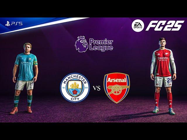 FC 25 - Manchester City vs Arsenal | Premier League 24/25 Full Match | PS5™ [4K60]