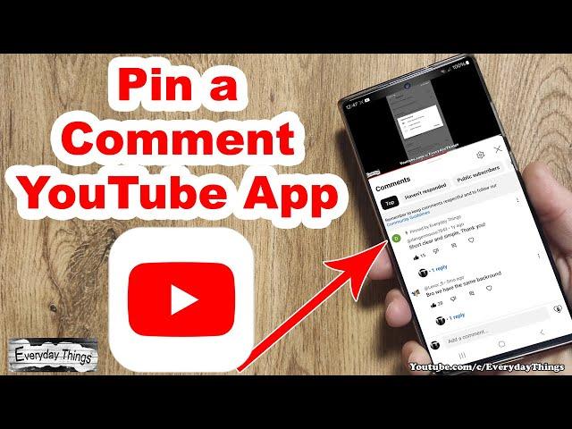 How to Easily Pin a Comment on the YouTube Android App