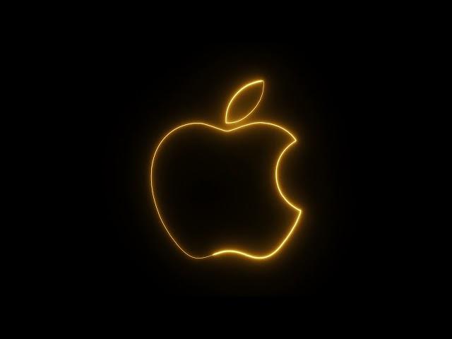 Apple Logo Glowing Flickering Neon Lights Loop Animation by Fahad VFX