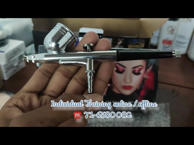 PUREprofessional 5Speed Control Airbrush Make-up Device -New Version Adjustable Stainless Steel Gun