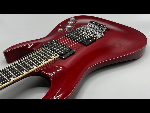 Edwards ESP E-HR-120D Horizon guitar in See Thru Red Unboxing and Tone Test Demo