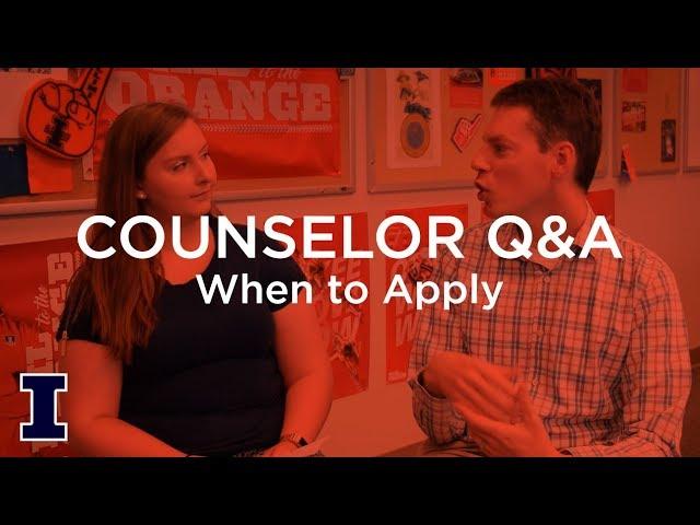 Ask Admissions: When should I apply to Illinois?