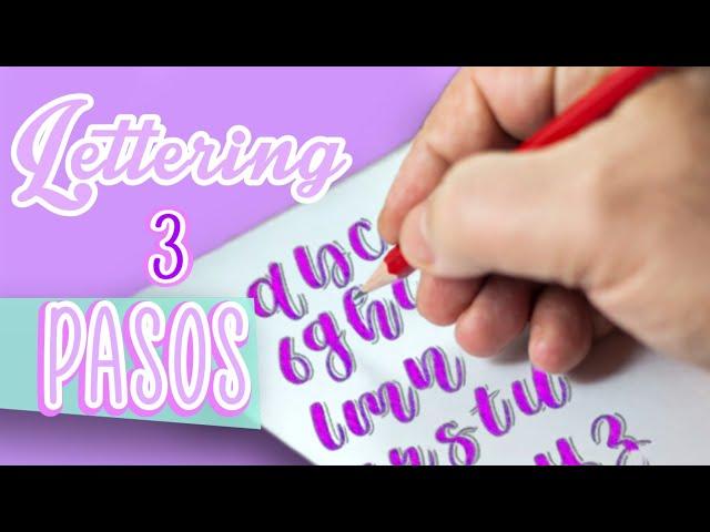 3 SENCILLOS PASOS PARA HACER LLETERING - Lettering para principiantes | Marialis