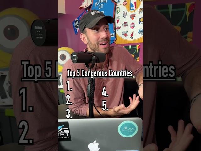 Guessing the TOP 5 Most Dangerous Countries!! #shorts #danger #countries #world #top5 #guessinggame