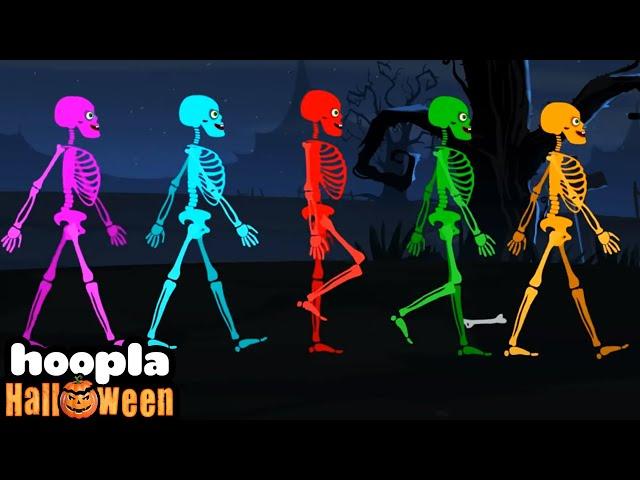 Five Skeletons Went Out One Night | Spooky Song | Hoopla Halloween