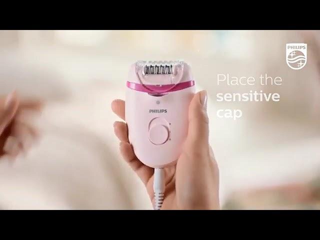 How to use Philips Satinelle Essential Epilator BRE285/00 | Cosmetify