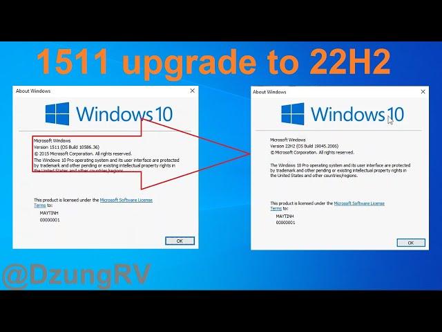 How to update/ Upgrade Version 1511 to 22H2 for Windows 10