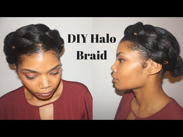 How To | Easy Halo Braid Tutorial Using Braiding Hair