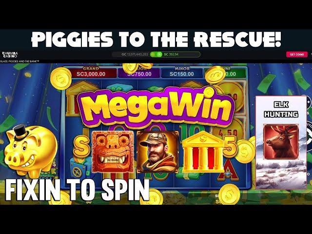 PIGGIES TO THE RESCUE! **NEW** TOLTEC BLOCKS on Chumba Casino