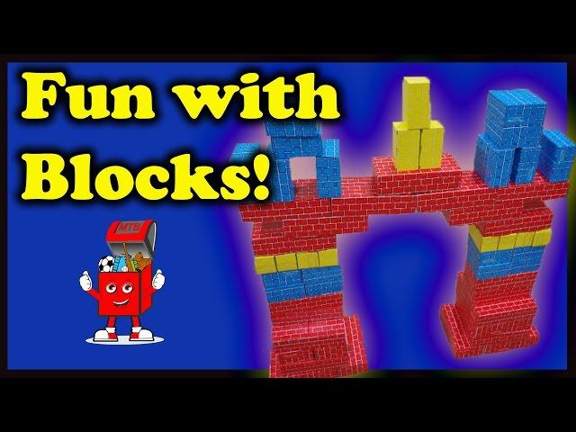 Towers, Dominoes, Stories and Fun with Melissa and Doug Jumbo Cardboard Blocks!