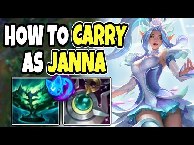 Challenger support shows you how to CARRY as JANNA - Janna support -14.17 League of Legends