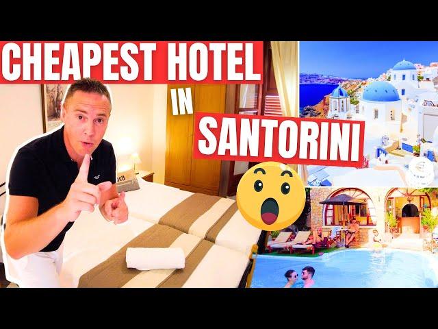 I Find The Cheapest Hotel In Santorini - I Was Shocked!