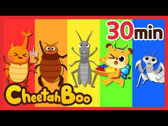 BEST Bug Songs Compilation  | Little Insect Friends | Nursery rhymes | Kids Song | #Cheetahboo