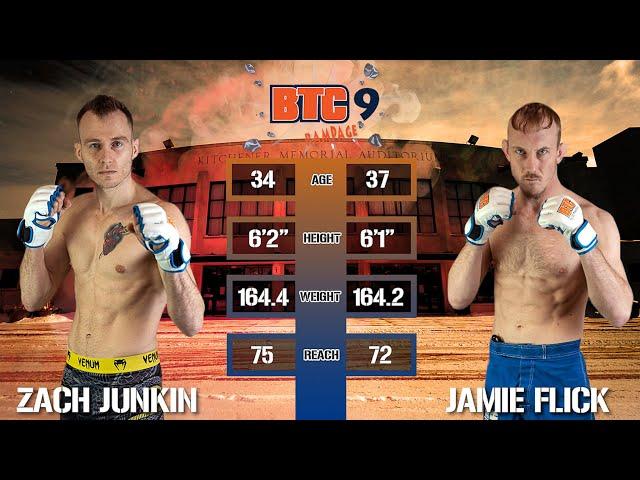 FASTEST KO in BTC Fight History | BTC 9: Rampage - Zach Junkin vs. Jamie Flick - Match #2