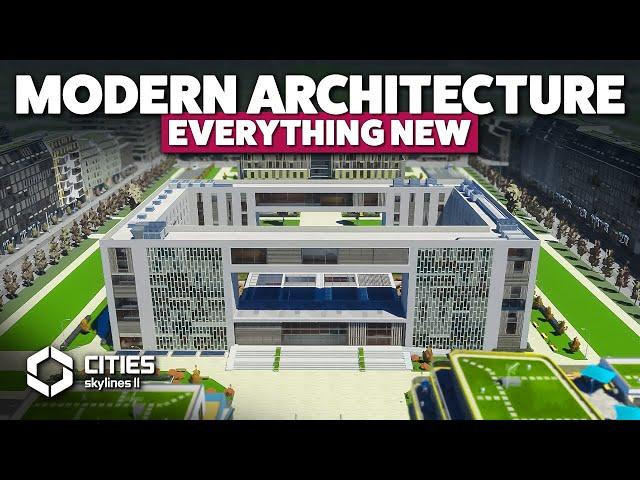 A Detailed Look at the MODERN ARCHITECTURE Creator Pack | Cities: Skylines 2