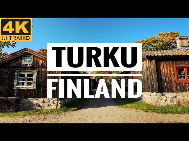 【4K】TURKU FINLAND WALKING TOUR - Former Capital of Finland - 10-Bit Color Travel Guide