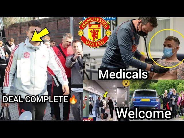 1st signing arrived for medicals️ DONE DEAL Manchester January transfer complete man utd transfer