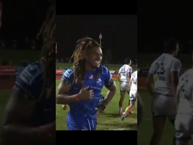 Selestino Ravutaumada Try Vs Blues #tosodrua #srp #fiji #fijiandrua #rugby #blues #shortvideo #short
