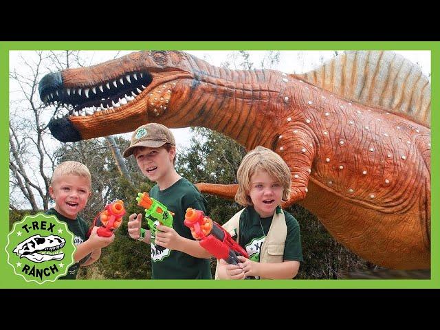 Giant Dinosaurs for Kids at Dinosaur World! T-Rex Ranch Jurassic Adventures