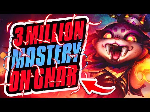 3 MILLION MASTERY POINTS ON GNAR!!! Season 14 Gnar Ranked Gameplay (League of Legends)