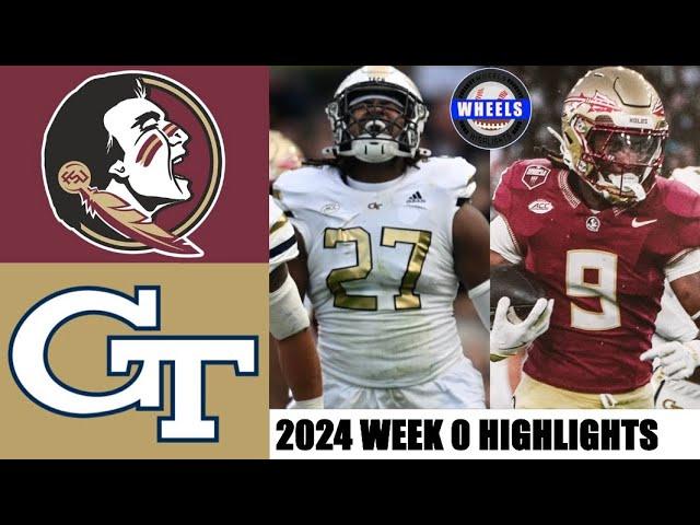 #10 Florida State vs Georgia Tech (AMAZING!) | College Football Week 0 | 2024 College Football