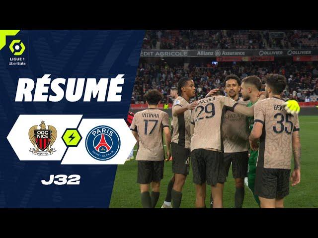 OGC NICE - PARIS SAINT-GERMAIN (1 - 2) - Highlights - (OGCN - PSG) / 2023-2024