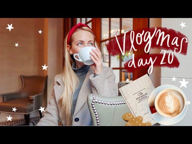 Journaling & Reading in a Cozy Café & Sunshine w/ RoO ️| VLOGMAS DAY 20