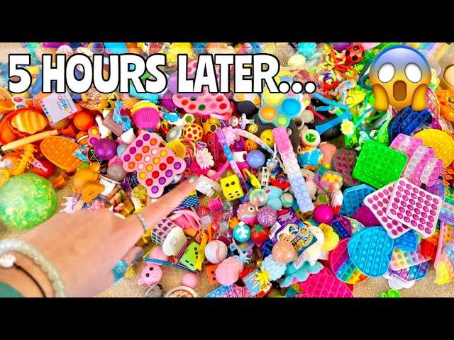 ORGANIZING MY GIANT FIDGET COLLECTION! *ODDLY SATISFYING* Pop It + Squishmallow Collection Tour!