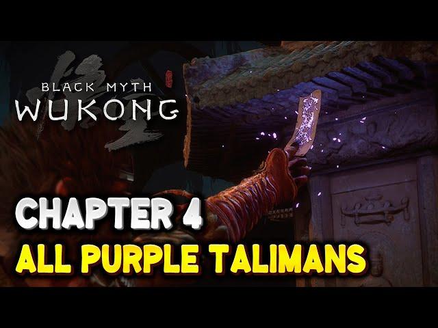 Black Myth Wukong ALL PURPLE TALISMAN Locations in Chapter 4 (The Webbed Hollow)